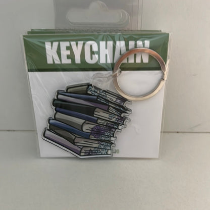 Book Stack Keychain