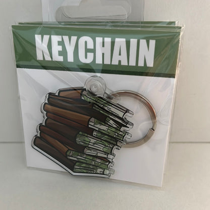 Book Stack Keychain